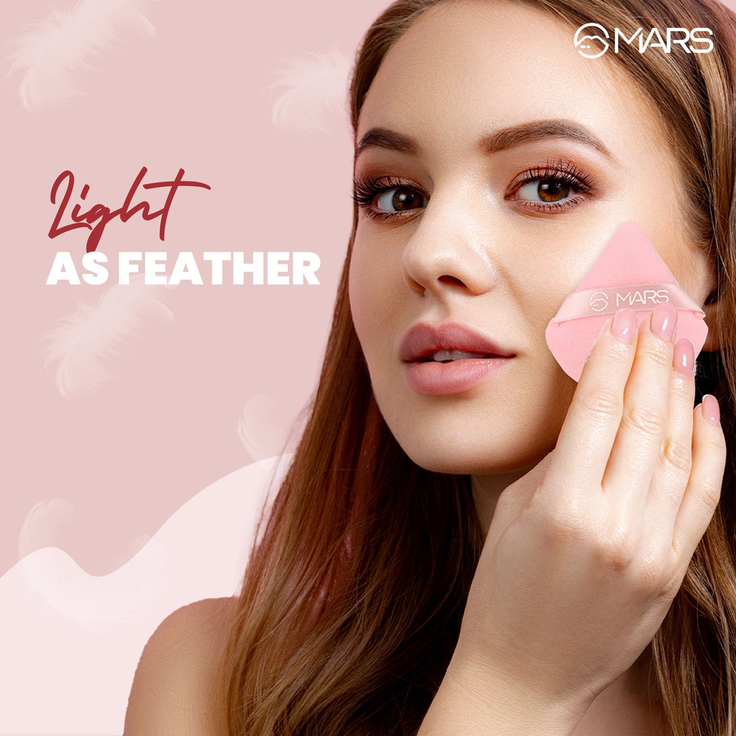 MARS Cosmetics Pizza Powder Puff for Face Makeup - Swadesiicart