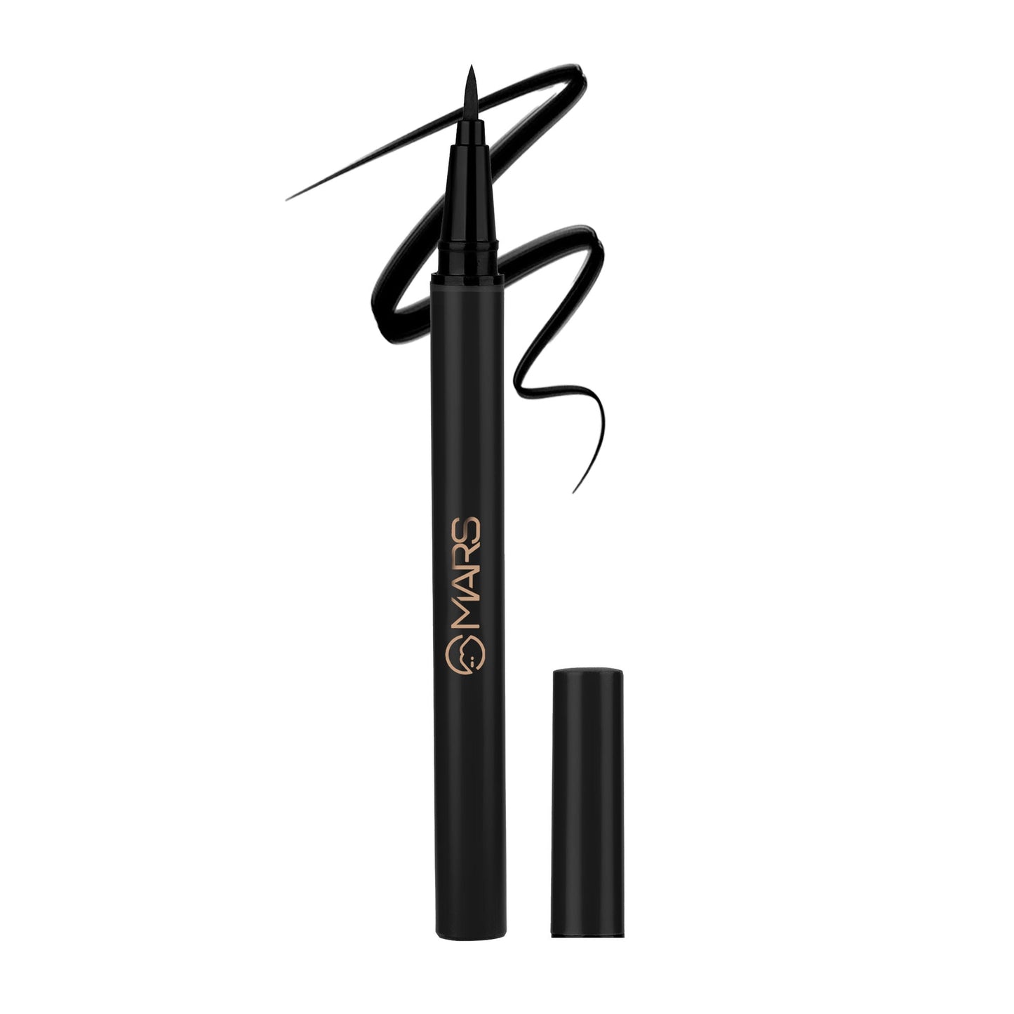 MARS Cosmetics City Stroke Charming Eyes Liquid Eyeliner - 04 Black - Swadesiicart