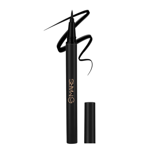 MARS Cosmetics City Stroke Charming Eyes Liquid Eyeliner - 04 Black - Swadesiicart
