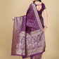 Kalini Ethnic Motifs Zari Art Silk Banarasi Saree | Swadesiicart