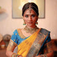 Kalini Ethnic Motifs Woven Design Zari Silk Cotton Banarasi Saree | Swadesiicart
