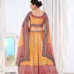 Wedding Designer Yellow Chinon Lehengha Choli - Anbazaar | Swadesiicart