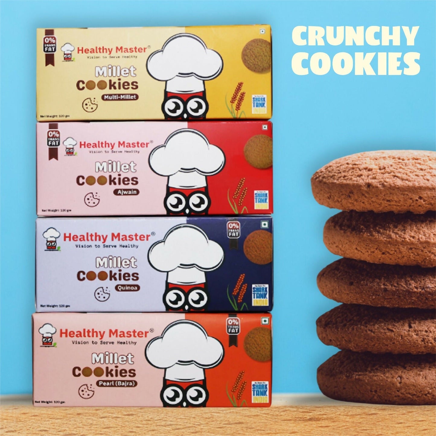 Healthy Master Crunchy Millet Cookies Combo | Swadesiicart
