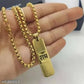 Tehzeeb Creations Brass Bhagwan Ram Name Pendant In Golden Colour | Swadesiicart