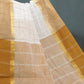 Dual Shade of Milk White And Light Brown Pure Mangalgiri Cotton By Gayathri Reddy Designer Studio | Swadesiicart