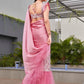 Tikhi Imli Sequinned Satin Ready to Wear Saree | Swadesiicart