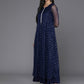 Ahalyaa Women's Traditional wear Ethnic Dress - Navy Blue | Swadesiicart