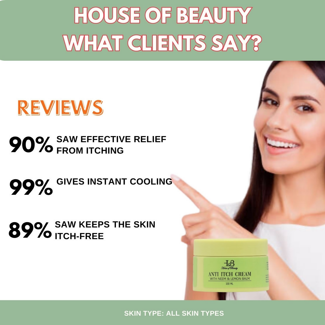 House of Beauty Anti Itch Cream - Swadesiicart