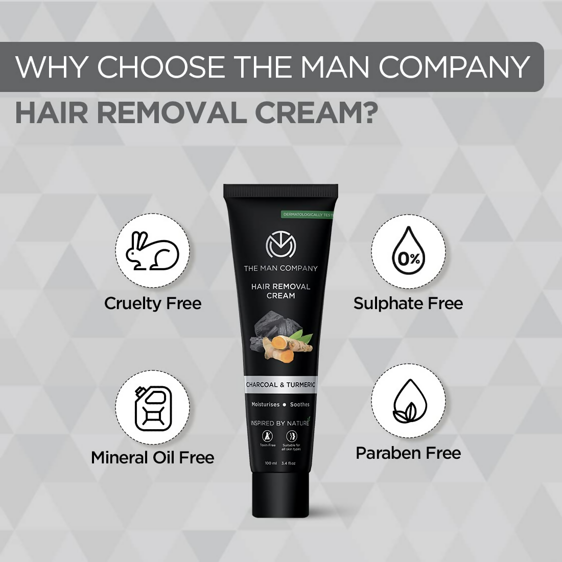 The Man Company Hair Removal Cream For Men - Swadesiicart