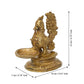 eCraftIndia Gold-Toned Peacock Brass Diya Stand | Swadesiicart