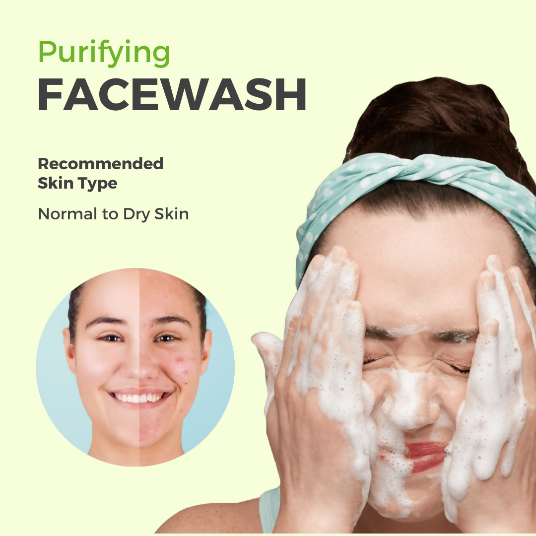 Prisa Organics Neem & Aloe Vera Purifying Face Wash - Swadesiicart