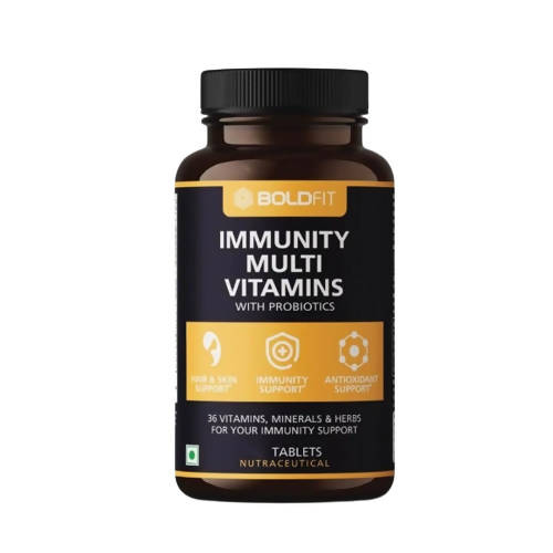 Boldfit Immunity Multi Vitamins with Probiotics Tablets - Swadesiicart