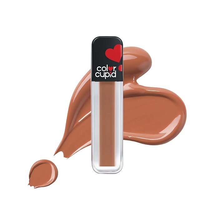 Color Cupid Matte Intense Color 18-Hour Stay Liquid Lipstick - Sweetheart Mocha - Swadesiicart