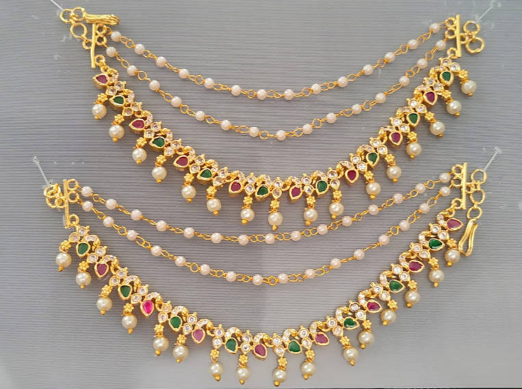 Multicolor Uncuts Earside Pair | Swadesiicart
