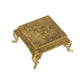 eCraftIndia Gold-Toned Handcrafted Traditional Pooja Chowki With Swastik | Swadesiicart