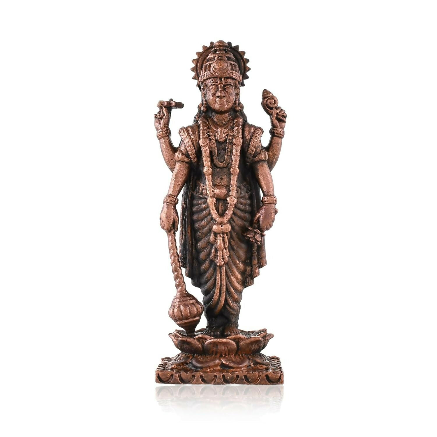Craftvatika Copper Vishnu Idol - Swadesiicart