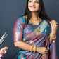 Jyoti Fashion Women's Grey Paithani Silk Zari Woven Saree with Blouse | Swadesiicart