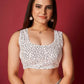 Vamsee White Organza Saree - Swadesiicart
