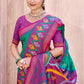 Shree Shyam Fashion Rama Green Pochampally Silk Saree