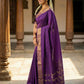 Shree Shyam Fashion Violet Soft Silk Saree