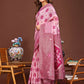 Shree Shyam Fashion Sajni Pink Linen Cotton Saree