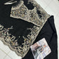 Anaita Black Real Premium Silk Stitched Shrug Suit with Embroidery Work