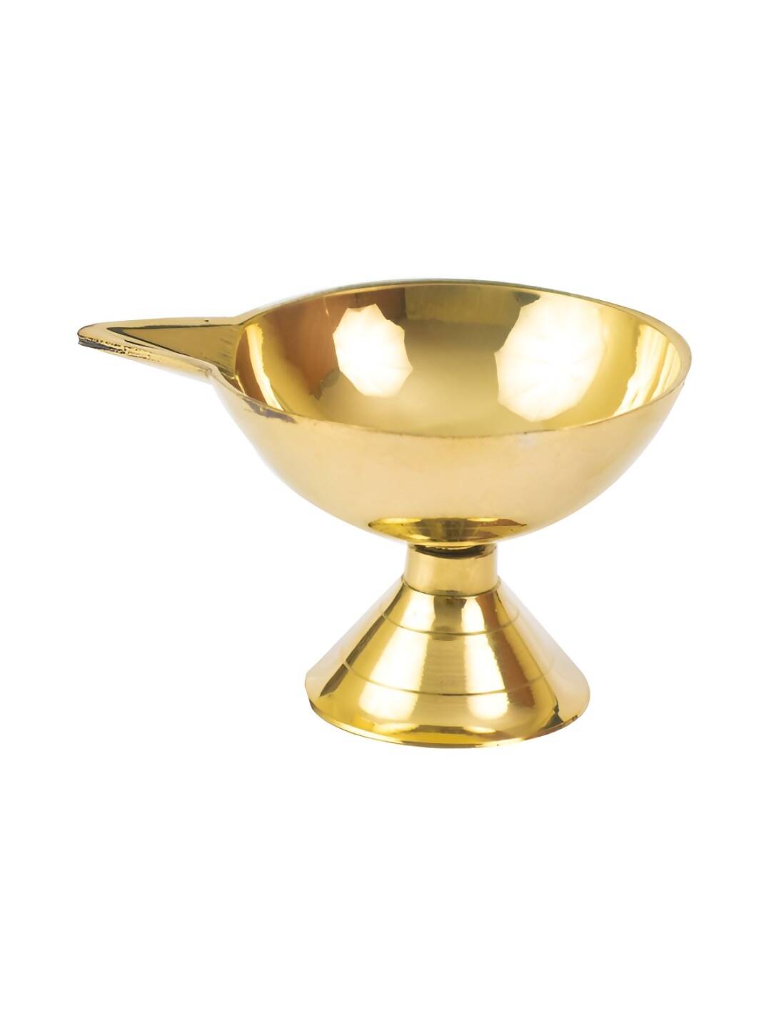 Spillbox Gold-Toned Brass Big Diya Pooja Essential | Swadesiicart