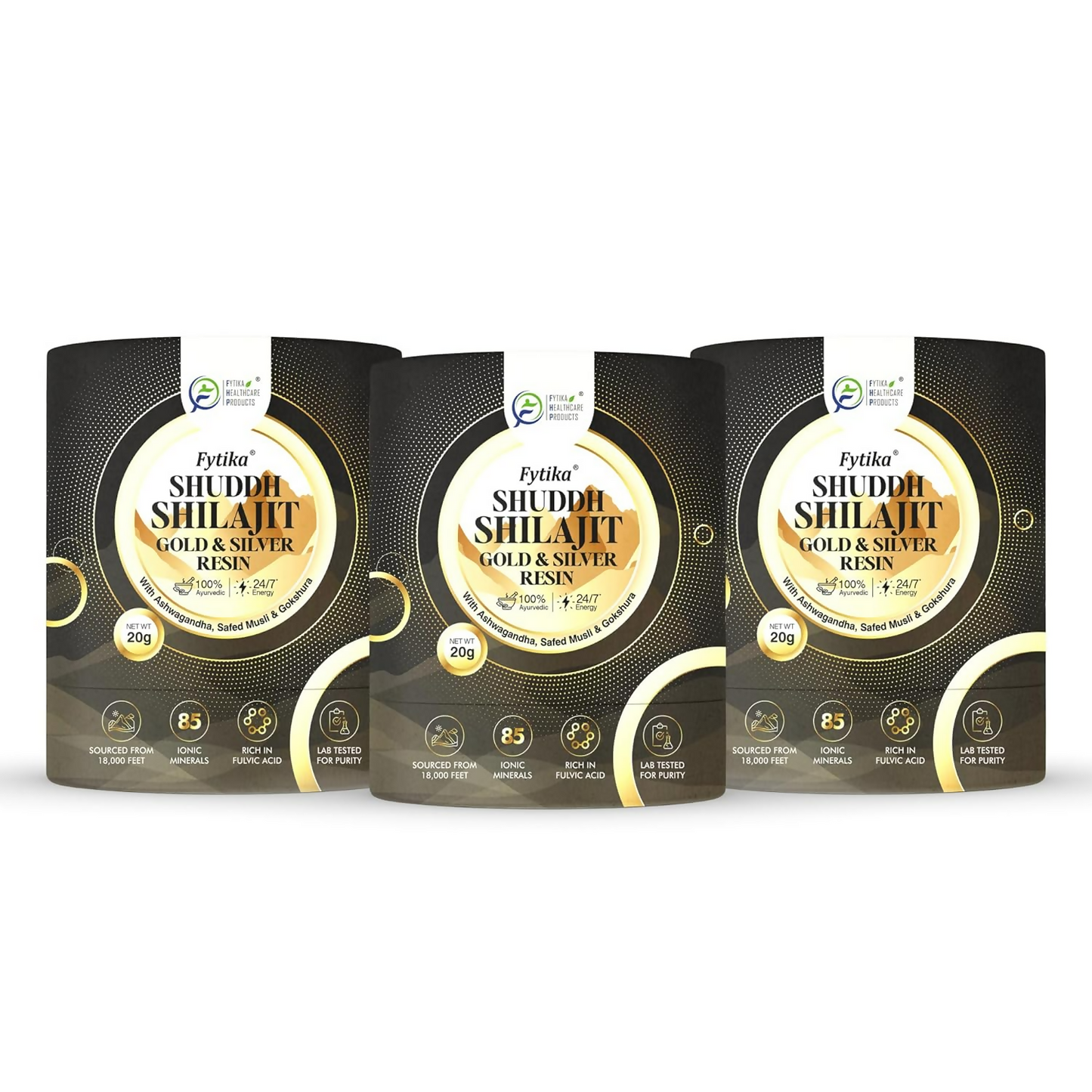 Fytika Shuddh Sj Gold & Silver Resin - Swadesiicart