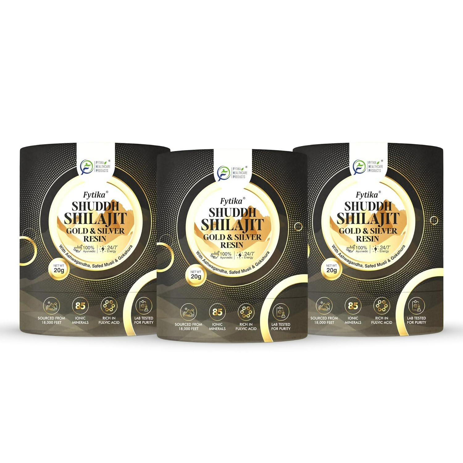 Fytika Shuddh Sj Gold & Silver Resin - Swadesiicart