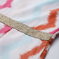 Ahalyaa White & Pink Zig Zag Striped Basic Jumpsuit - Swadesiicart