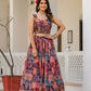 Wedding Partywear Colour Full Slim Georgette Lehengha Choli With Dupata - Agnidhara - Swadesiicart