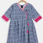 Ahalyaa Multi Crepe Printed Kids Kurta Sharara Set With Dupatta For Girls | Swadesiicart