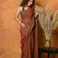 Very Much Indian Designer Mul Cotton Handloom Saree with Sequins - Red | Swadesiicart