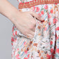 Ahalyaa Womens Pink Crepe Digital Print Floral Jumpsuit - Swadesiicart