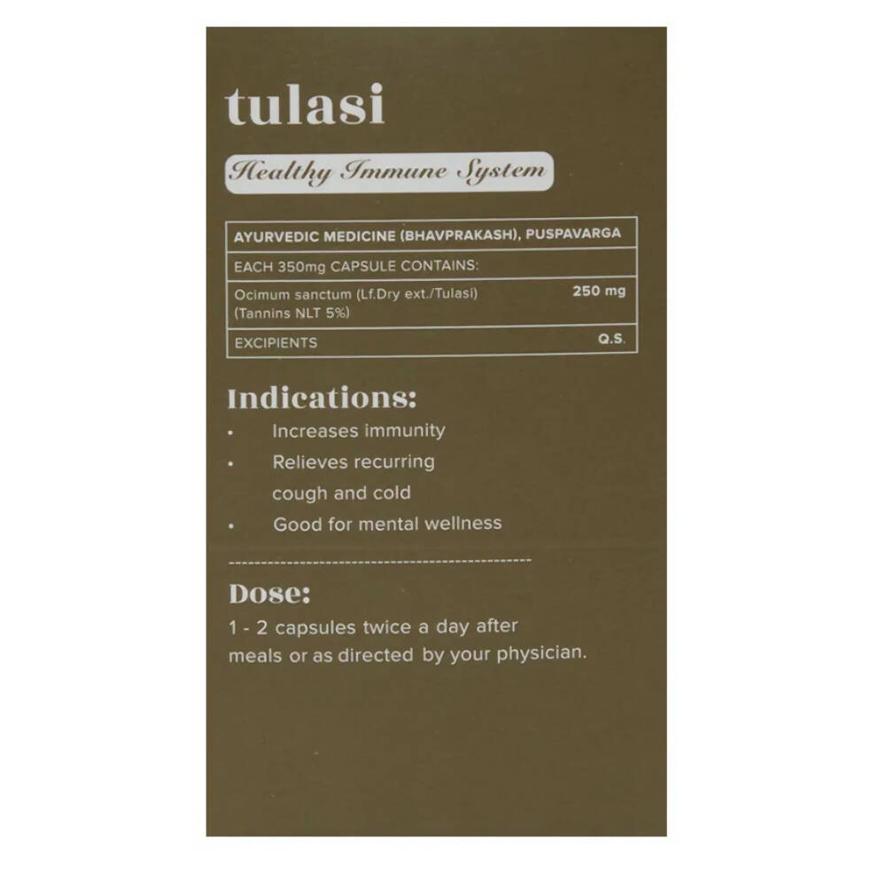 Baidyanath Jhansi Ayurvedant Tulasi Capsules - Swadesiicart