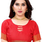 Vamika Banarasi Jacquard Weaving Red Color Saree | Swadesiicart