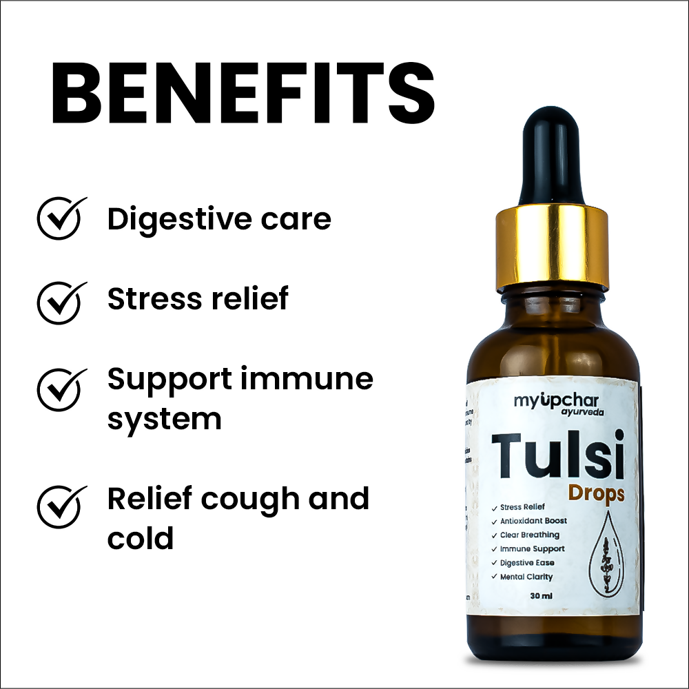 myUpchar Ayurveda Tulsi Drops - Swadesiicart