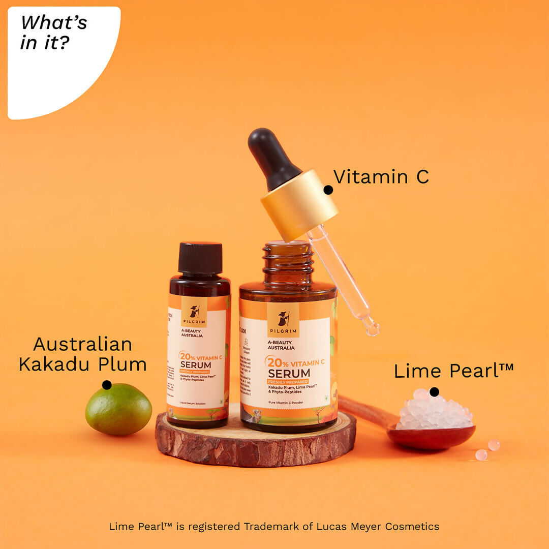 Pilgrim 20% Vitamin C Serum With Australian Kakadu Plum & Pure Vitamin C - Swadesiicart