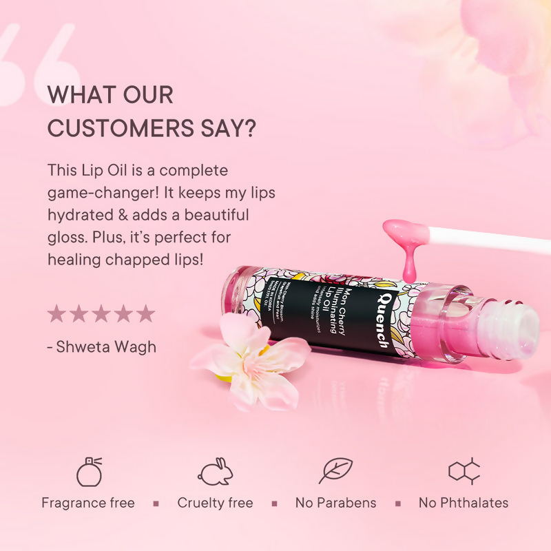 Quench Illuminating Korean Tinted Lip Oil (Pink) | Swadesiicart