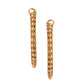 NVR Women Gold Toned Beaded Circular Earrings | Swadesiicart