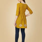 Jyoti Fashion Women's Mustard Viscose Rayon Embroidered Casual Top | Swadesiicart