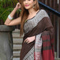 Beatitude Brown Cotton Jacquard Border Tangail Handloom Saree