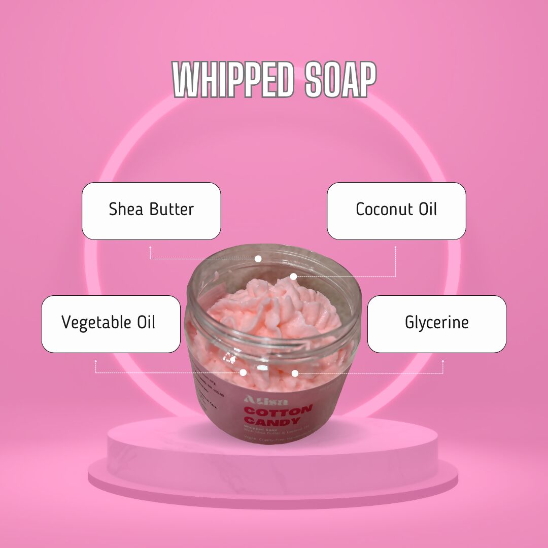 Atisa Cotton Candy Whipped Soap | Swadesiicart