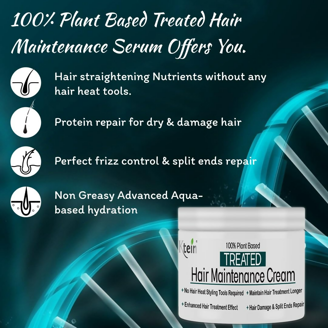 Ktein 100% Plant Based Treated Hair Maintenance Cream Natural - Swadesiicart