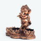 Golden Peacock Brown Ganesha Diya Holder | Swadesiicart