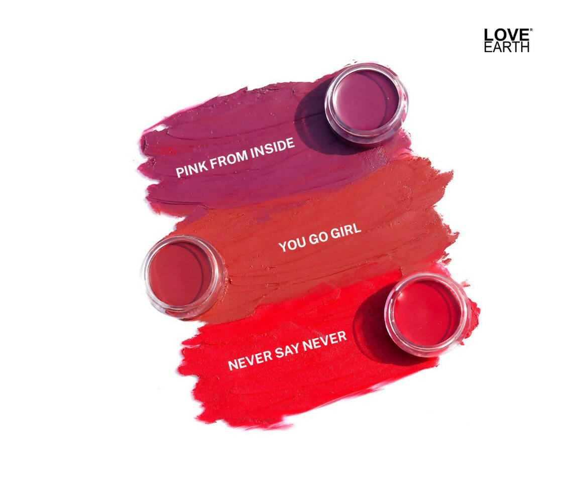 Love Earth Lip Tint & Cheek Tint Multipot - You Go Girl - Swadesiicart