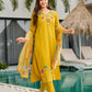 The52 Yellow Women's Gorgeous Embroidered work Viscose Gadhwal Fabric Straight Kurta, Pant and Dupatta Set - Swadesiicart