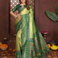 Aastha Fashion Pista Tissue Silk Weaving Saree
