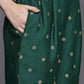 Ahalyaa Women's Traditional wear Kurta Set - Green | Swadesiicart
