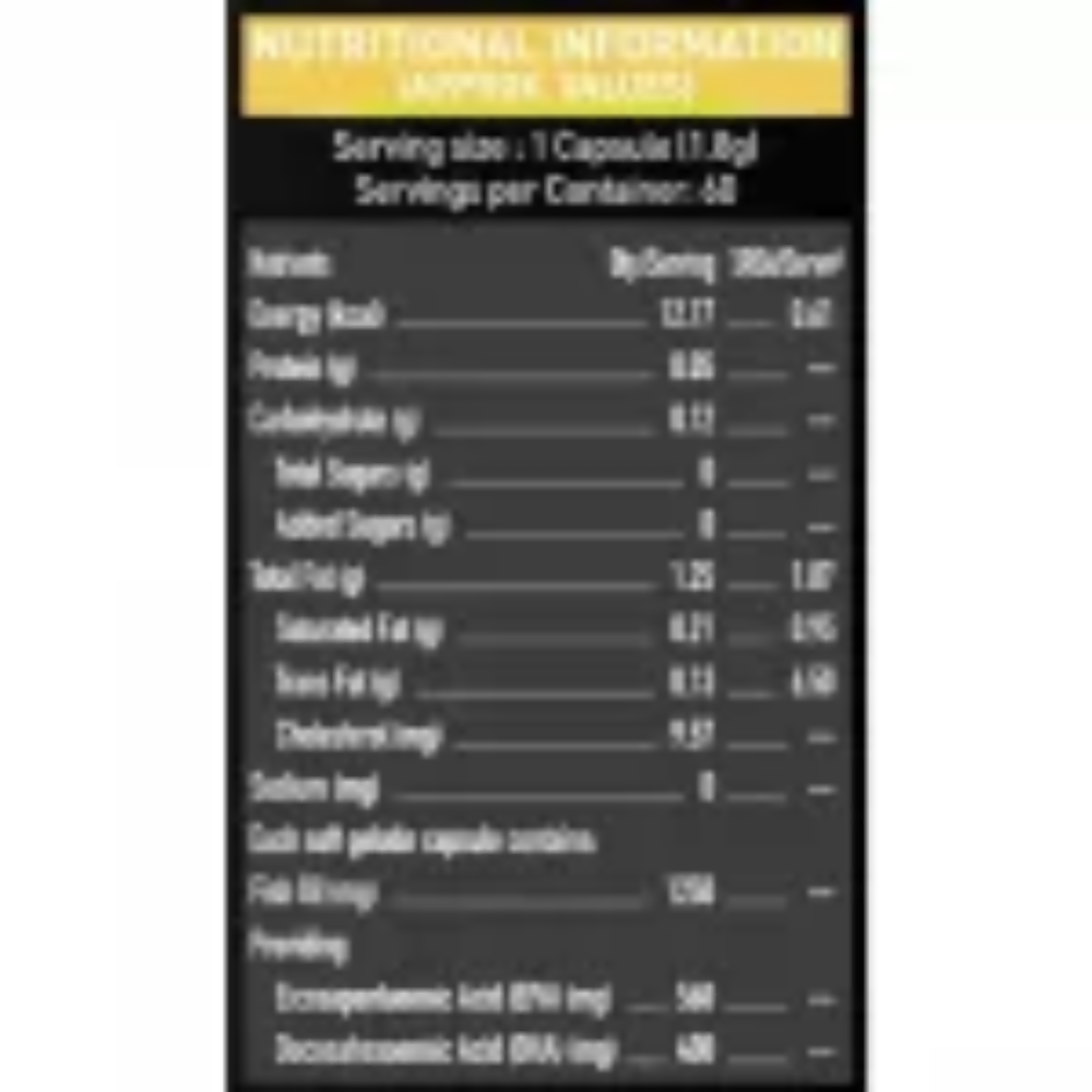 MuscleBlaze Omega 3 Fish Oil Gold Capsules | Swadesiicart